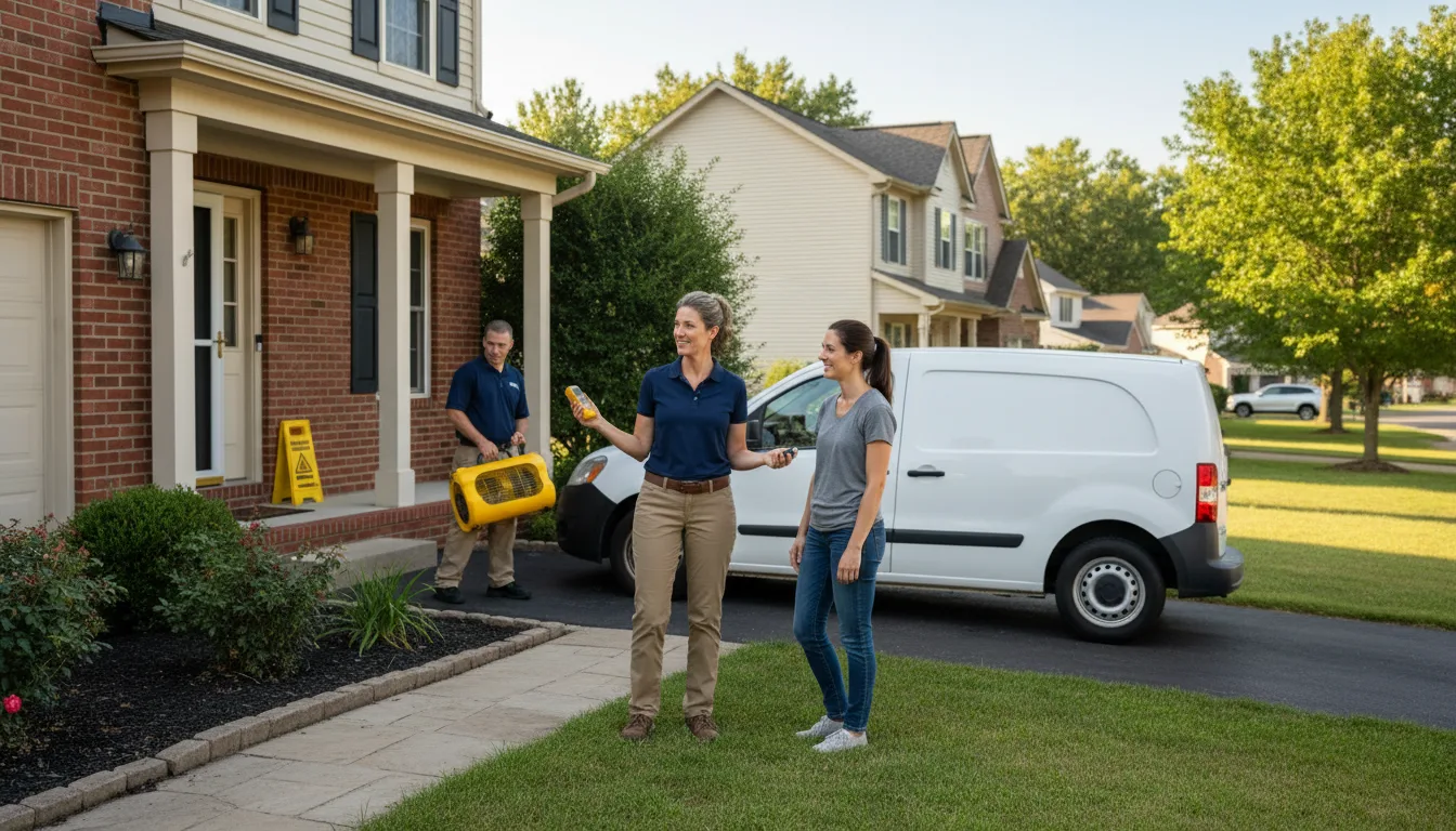 Residential water damage restoration in Wynne, AR